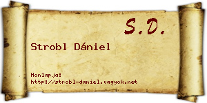Strobl Dániel névjegykártya